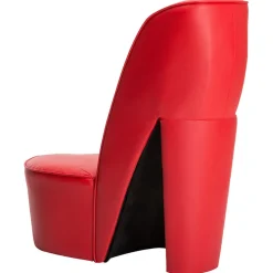 vidaXL Hakstoel kunstleer rood