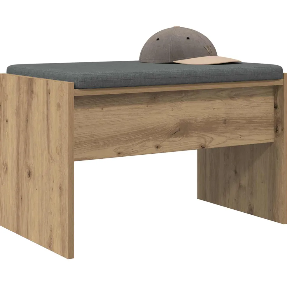vidaXL Halbank Artisan Eiken 63 x 38 x 40 cm