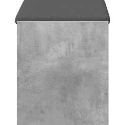 vidaXL Halbank Beton Grijs 63 x 38 x 45 cm