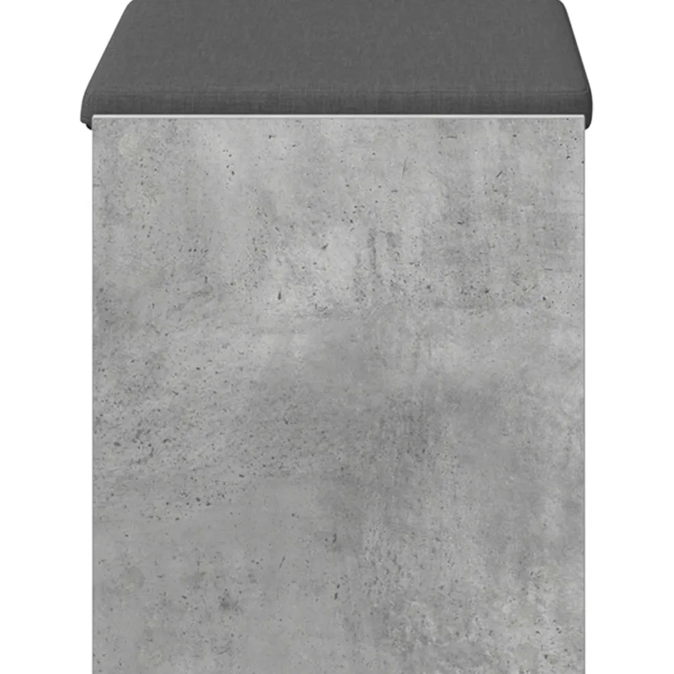 vidaXL Halbank Beton Grijs 63 x 38 x 45 cm