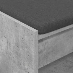 vidaXL Halbank Beton Grijs 63 x 38 x 45 cm