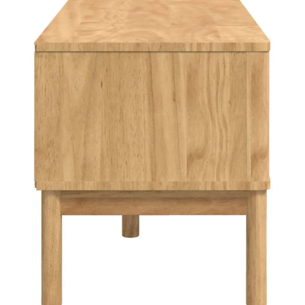 vidaXL Hal bank FLORO Wasbruin 115 x 40 x 45 cm Massief Vurenhout