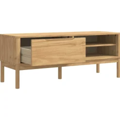 vidaXL Hal bank FLORO Wasbruin 115 x 40 x 45 cm Massief Vurenhout