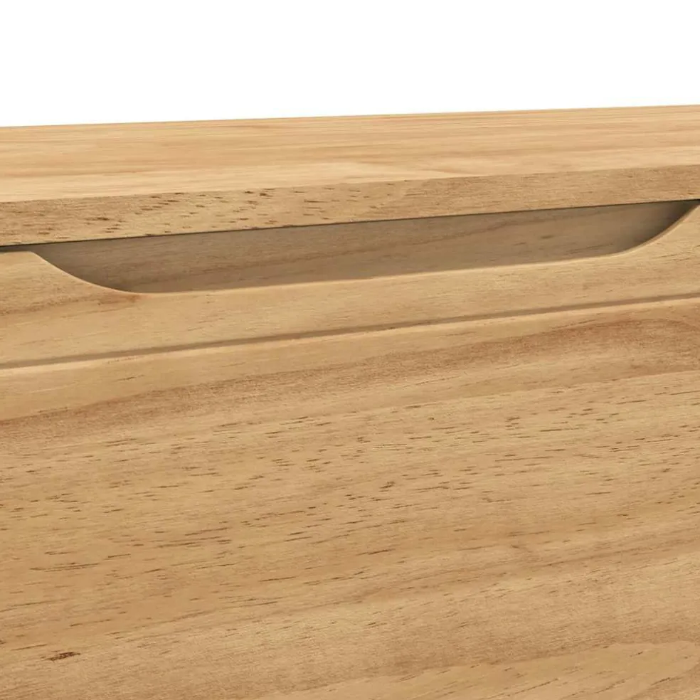 vidaXL Hal bank FLORO Wasbruin 115 x 40 x 45 cm Massief Vurenhout