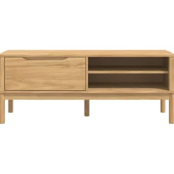 vidaXL Hal bank FLORO Wasbruin 115 x 40 x 45 cm Massief Vurenhout