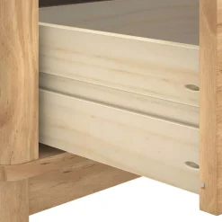 vidaXL Hal bank FLORO Wasbruin 115 x 40 x 45 cm Massief Vurenhout