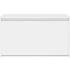 vidaXL Halbankje 80x40x45 cm bewerkt hout wit