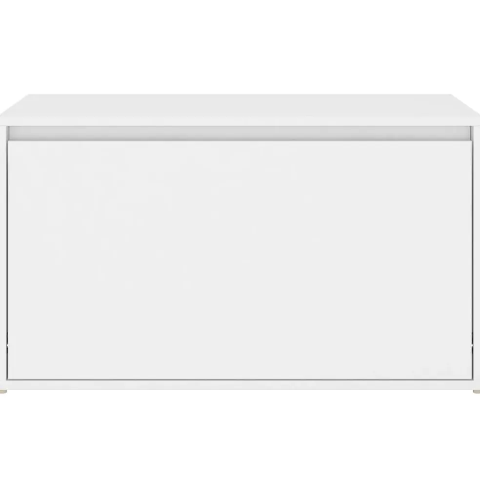 vidaXL Halbankje 80x40x45 cm bewerkt hout wit