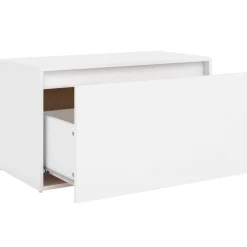vidaXL Halbankje 80x40x45 cm bewerkt hout wit