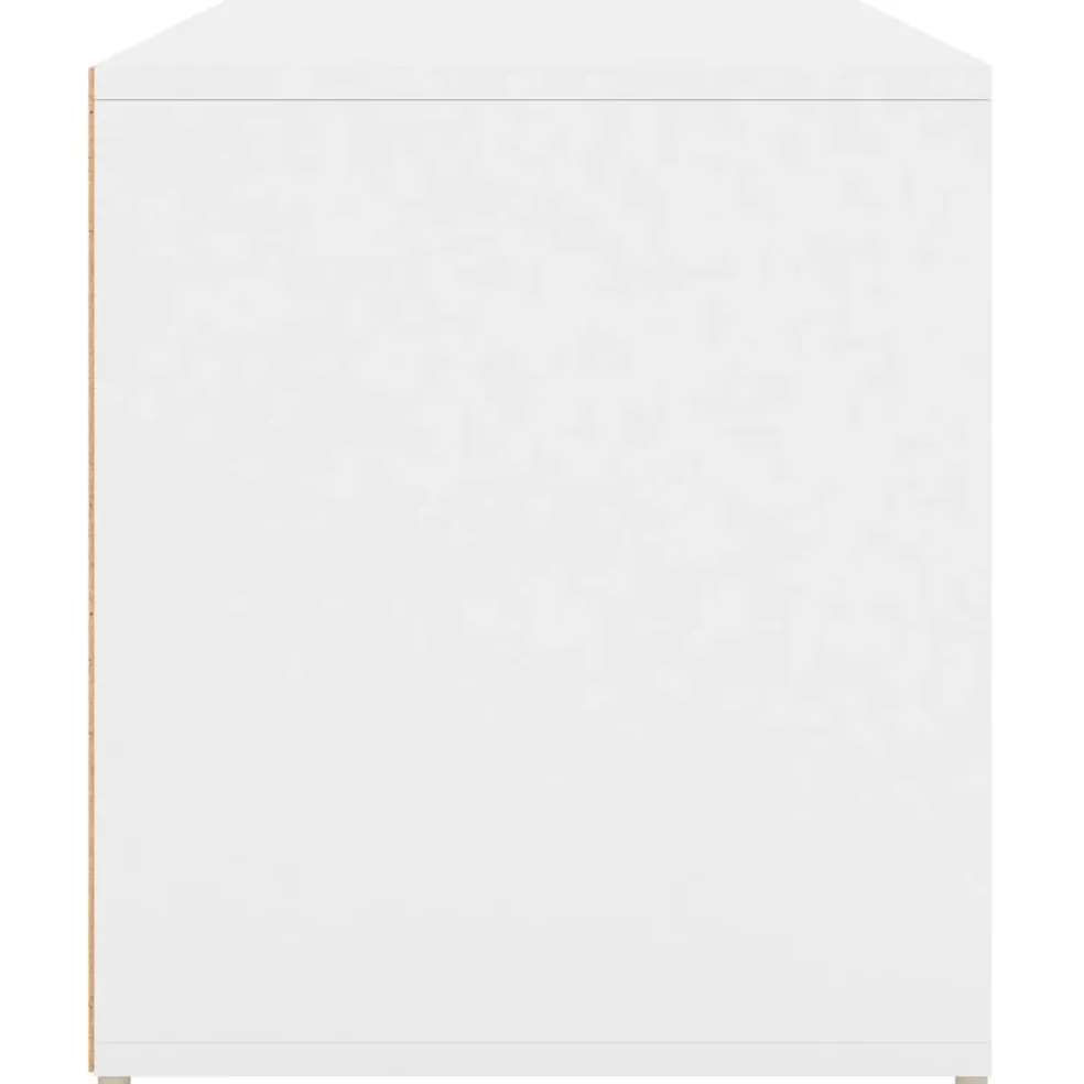 vidaXL Halbankje 80x40x45 cm bewerkt hout wit