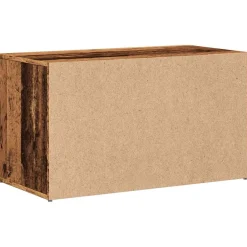 vidaXL Halbankje 80x40x45 cm bewerkt hout oud houtkleurig
