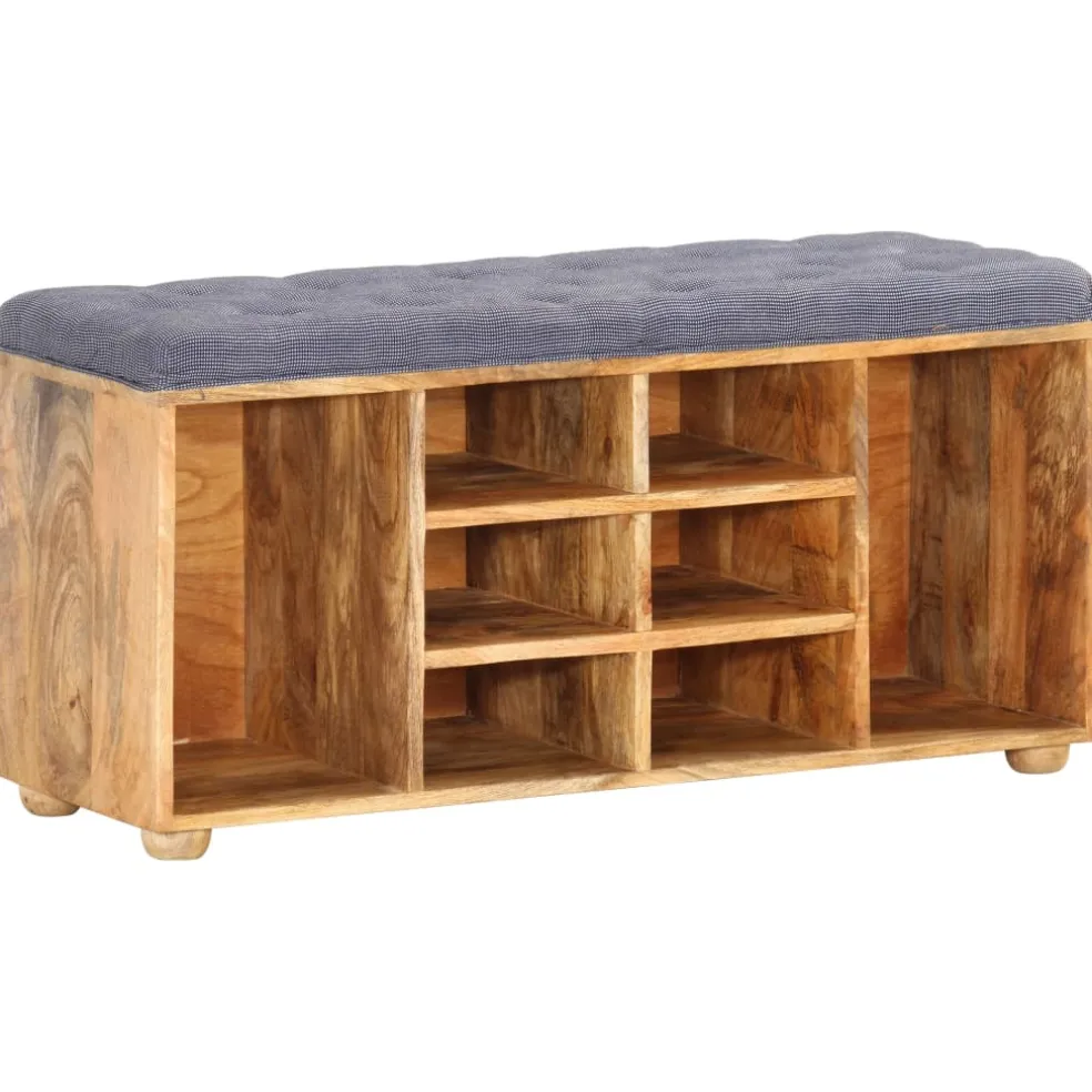 vidaXL Halbankje 100x35x47 cm massief mangohout