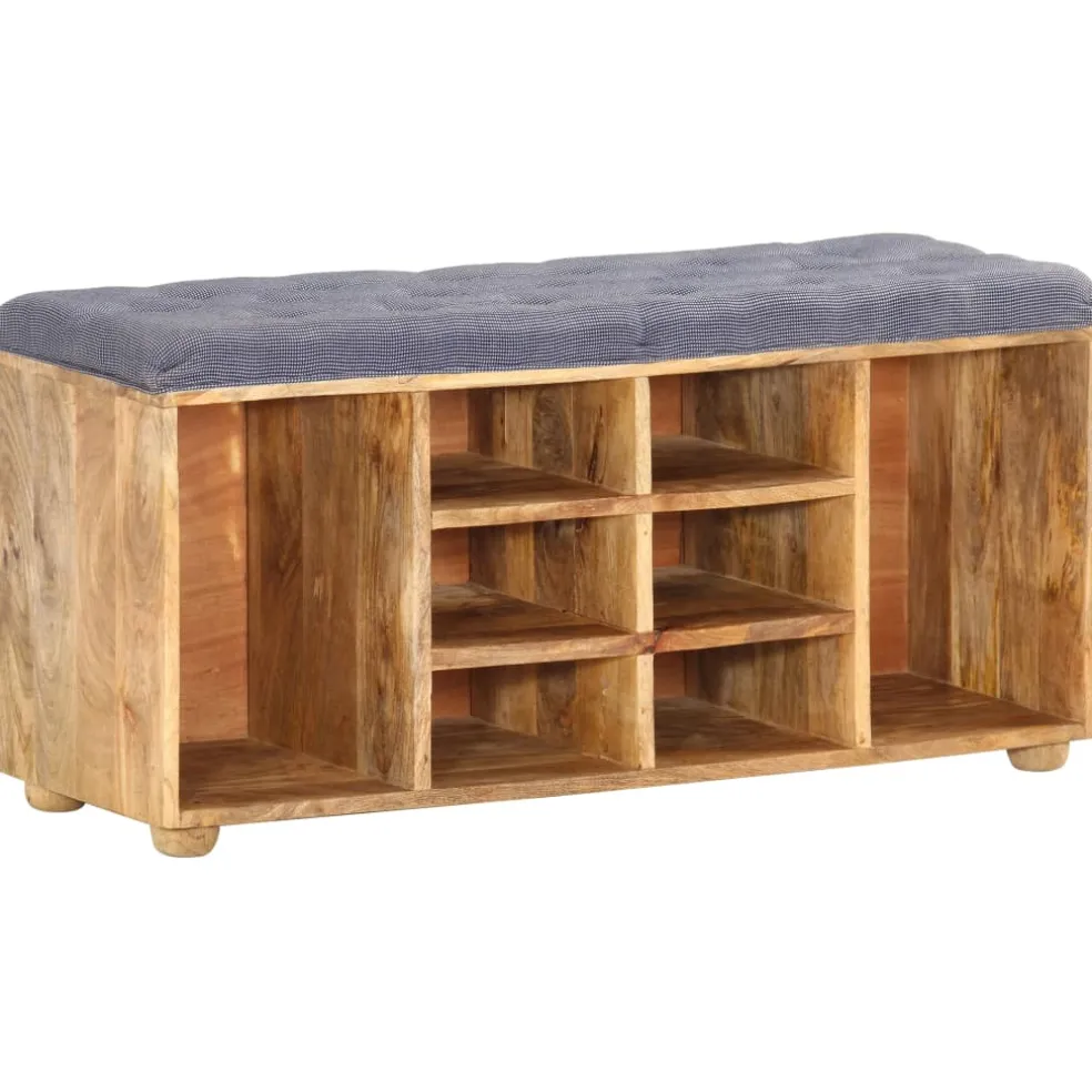 vidaXL Halbankje 100x35x47 cm massief mangohout