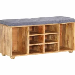 vidaXL Halbankje 100x35x47 cm massief mangohout