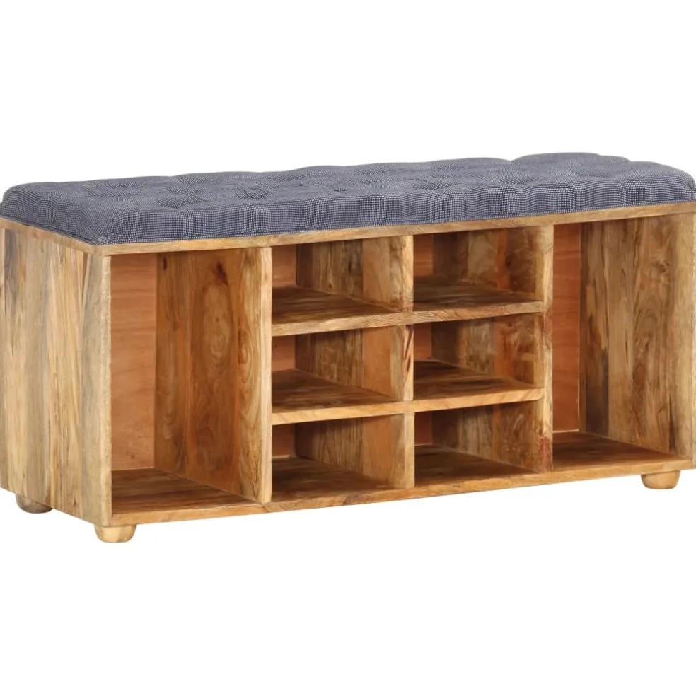 vidaXL Halbankje 100x35x47 cm massief mangohout