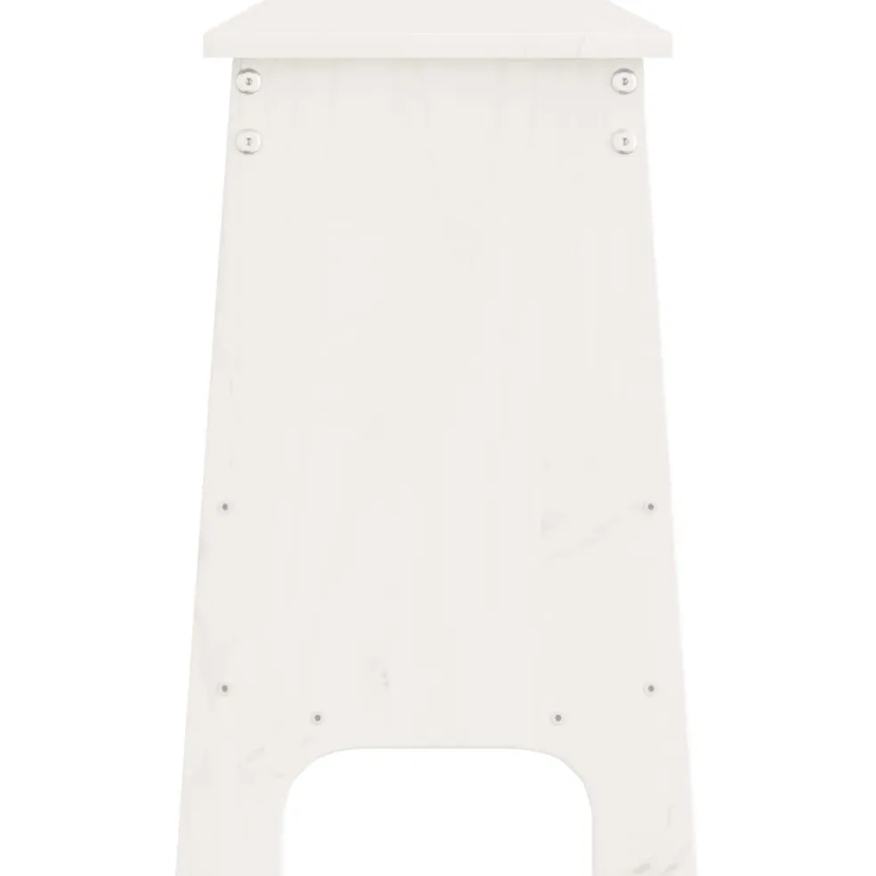 vidaXL Halbankje 160x28x45 cm massief grenenhout wit