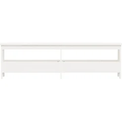 vidaXL Halbankje 160x28x45 cm massief grenenhout wit