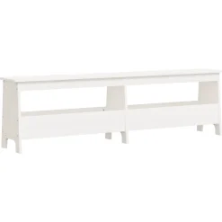 vidaXL Halbankje 160x28x45 cm massief grenenhout wit