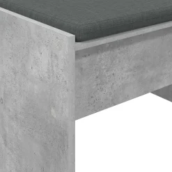 vidaXL Halbank met kussen Beton Grijs 63 x 38 x 40 cm