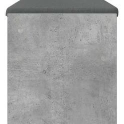 vidaXL Halbank met kussen Beton Grijs 63 x 38 x 40 cm