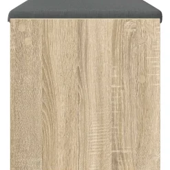 vidaXL Halbank met kussen Sonoma Eiken 63 x 38 x 40 cm