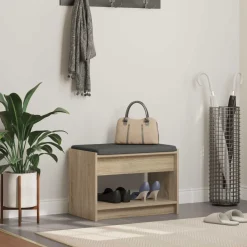 vidaXL Halbank Sonoma Eiken 63 x 38 x 45 cm