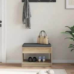 vidaXL Halbank Sonoma Eiken 63 x 38 x 45 cm