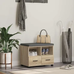 vidaXL Halbank Sonoma Eiken 60 x 38 x 46 cm