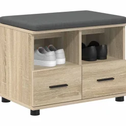 vidaXL Halbank Sonoma Eiken 60 x 38 x 46 cm