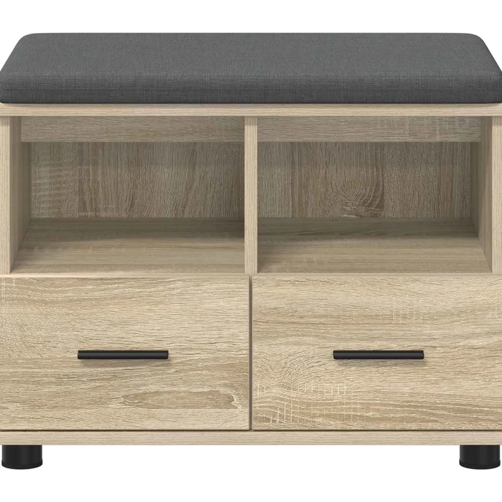 vidaXL Halbank Sonoma Eiken 60 x 38 x 46 cm