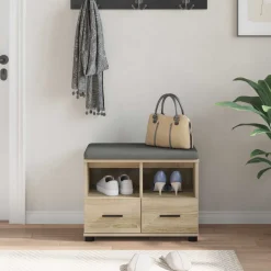 vidaXL Halbank Sonoma Eiken 60 x 38 x 46 cm
