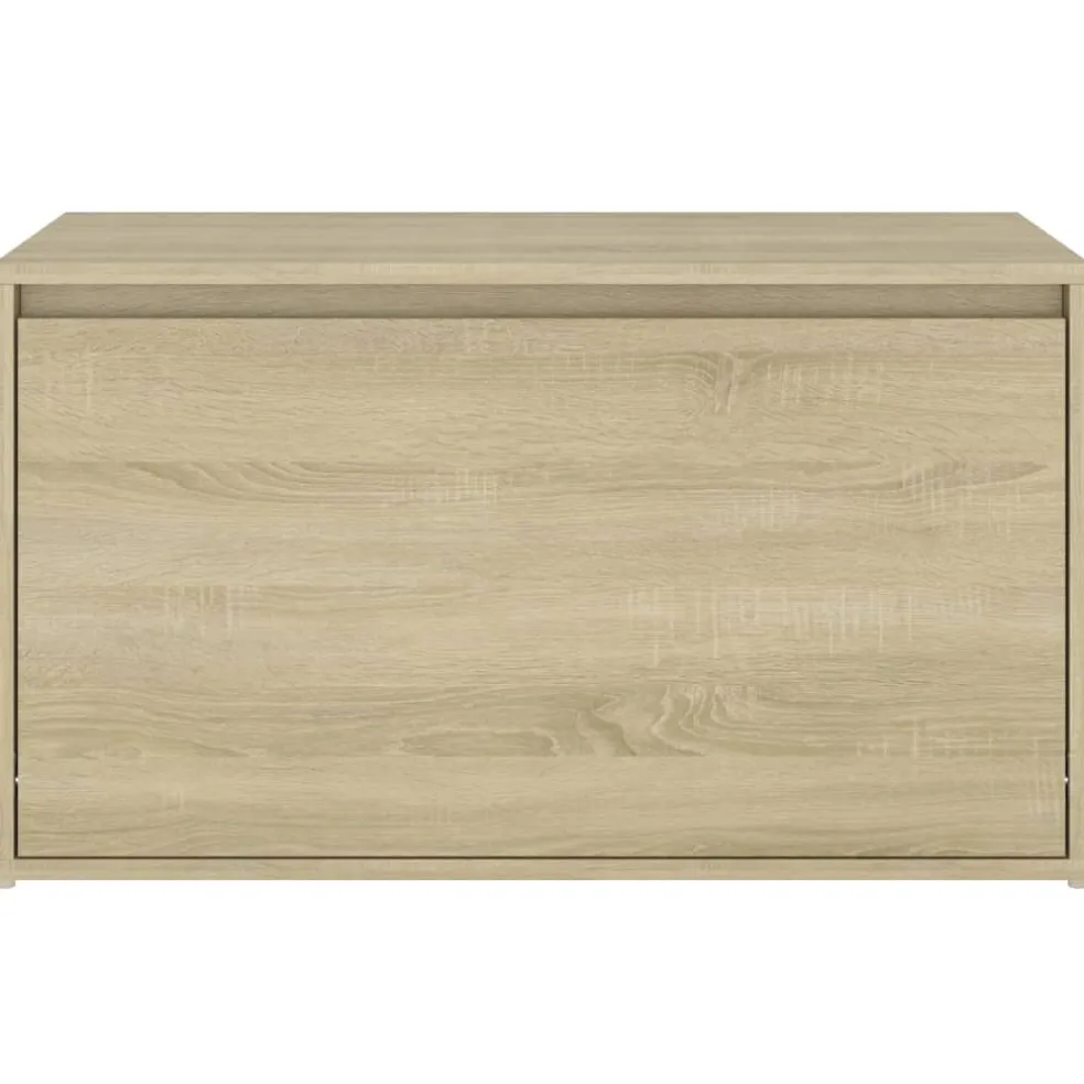 vidaXL Halbank 80x40x45 cm bewerkt hout sonoma eikenkleurig