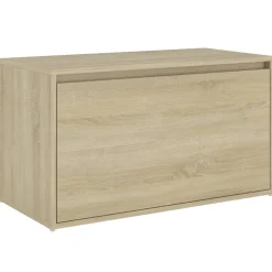 vidaXL Halbank 80x40x45 cm bewerkt hout sonoma eikenkleurig