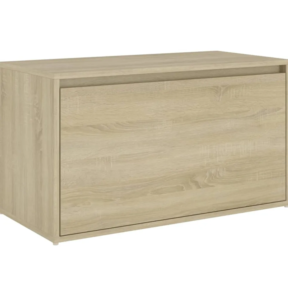 vidaXL Halbank 80x40x45 cm bewerkt hout sonoma eikenkleurig