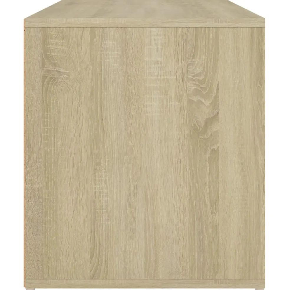 vidaXL Halbank 80x40x45 cm bewerkt hout sonoma eikenkleurig
