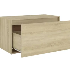 vidaXL Halbank 80x40x45 cm bewerkt hout sonoma eikenkleurig