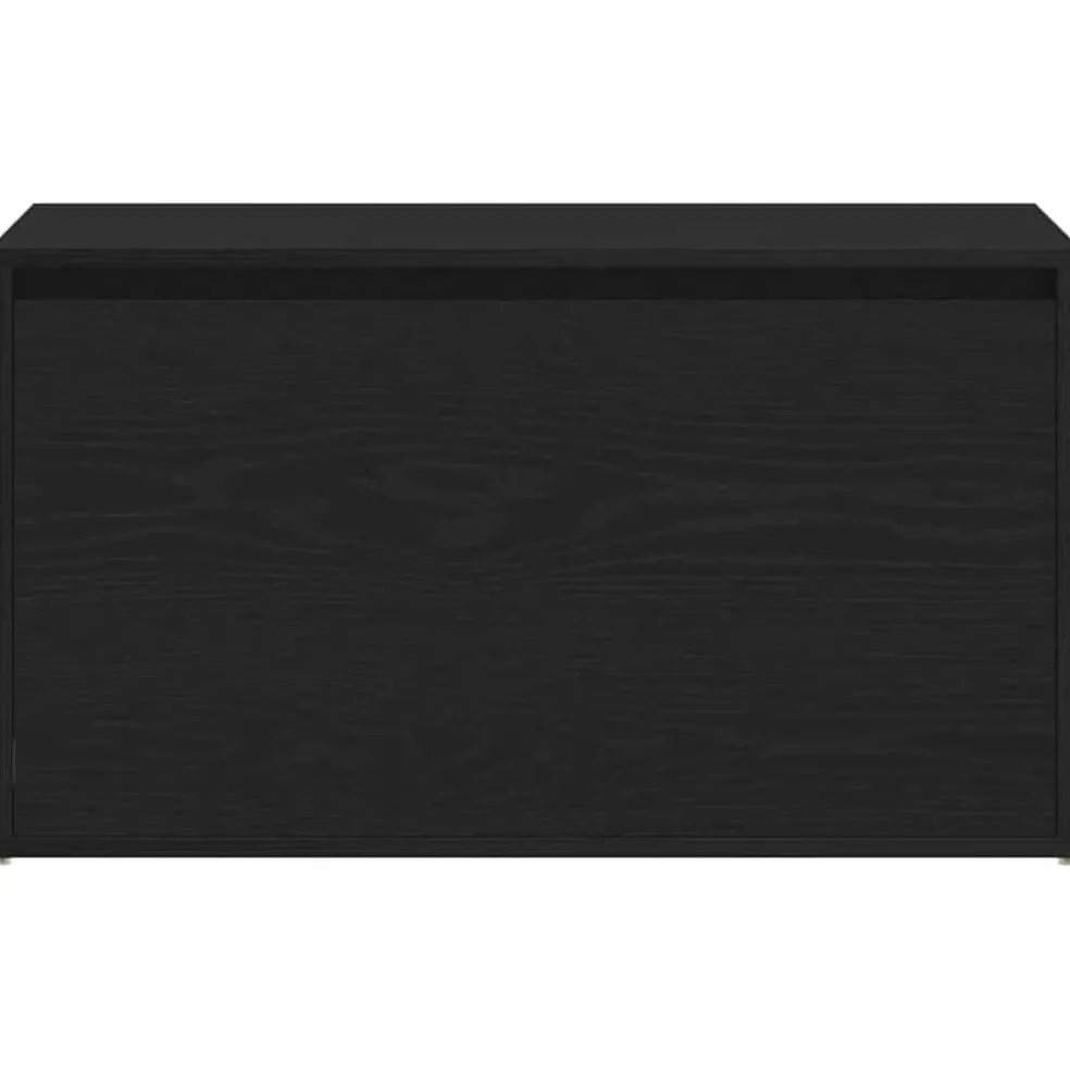 vidaXL Halbank Zwart Eiken 80 x 40 x 45 cm Bewerkt hout