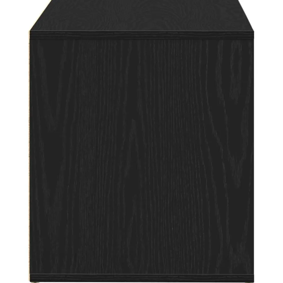 vidaXL Halbank Zwart Eiken 80 x 40 x 45 cm Bewerkt hout
