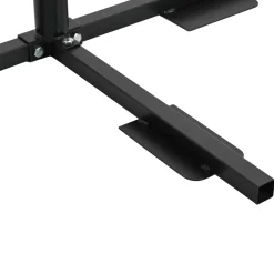 vidaXL Half Parasol Basis Frame Zwart Staal for 32-38 mm Pole
