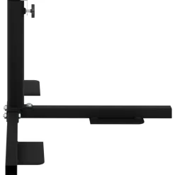 vidaXL Half Parasol Basis Frame Zwart Staal for 32-38 mm Pole