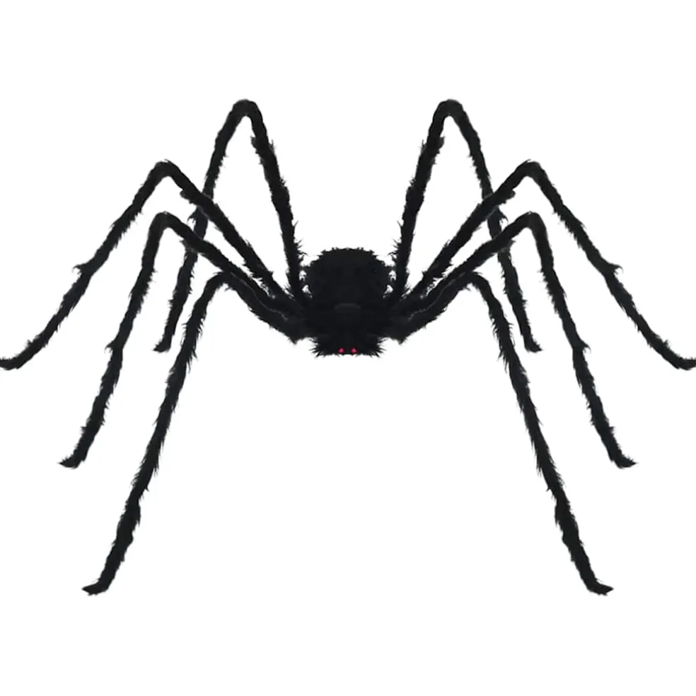 vidaXL Halloween spindecoratie met webben 2 st Zwart en wit 200 cm