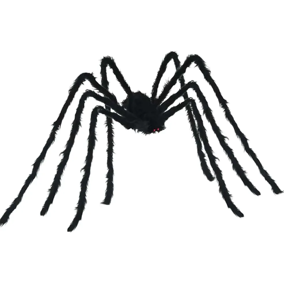 vidaXL Halloween spindecoratie met webben 2 st Zwart en wit 200 cm