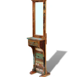 vidaXL Halspiegel 47x23x180 cm massief gerecycled hout