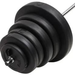 vidaXL Halter met gewichten 90 kg