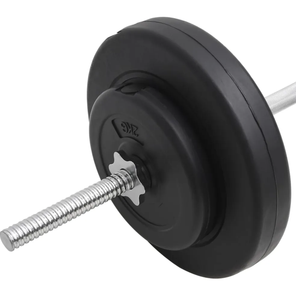 vidaXL Halter met gewichten 30 kg