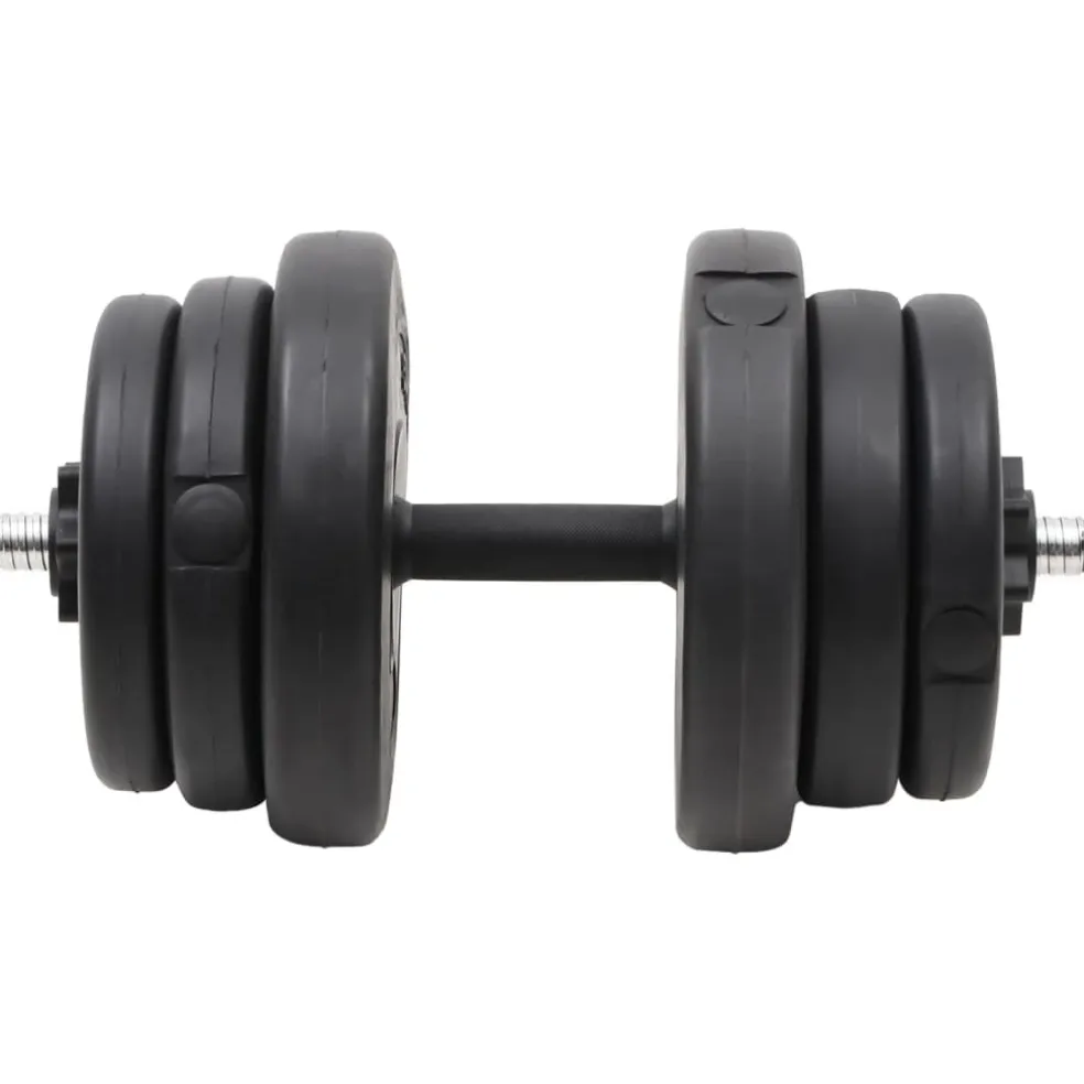 vidaXL Halter met gewichten 40 kg