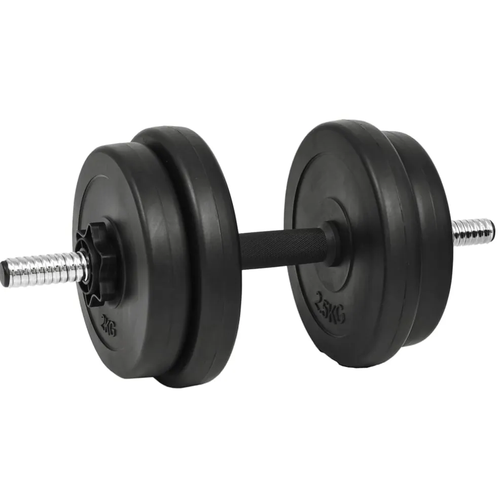 vidaXL Halter met gewichten 40 kg