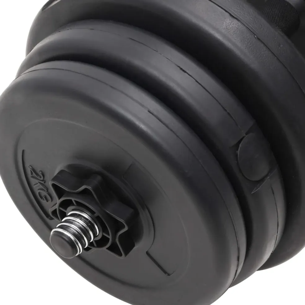 vidaXL Halter met gewichten 40 kg
