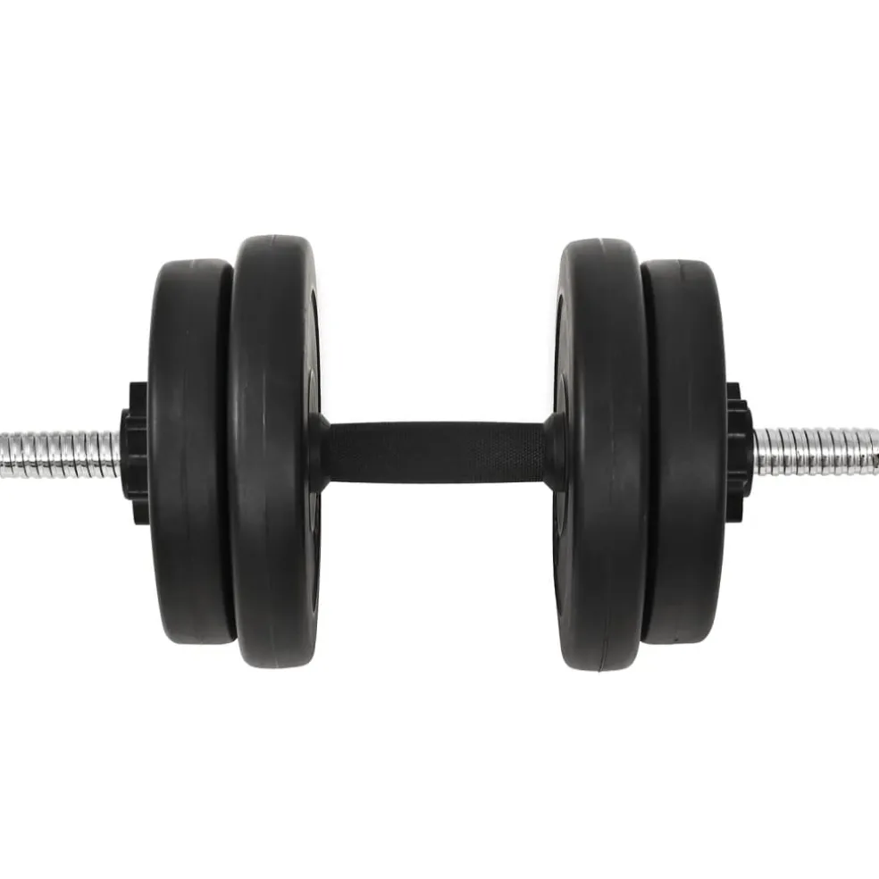vidaXL Halter met gewichten 40 kg
