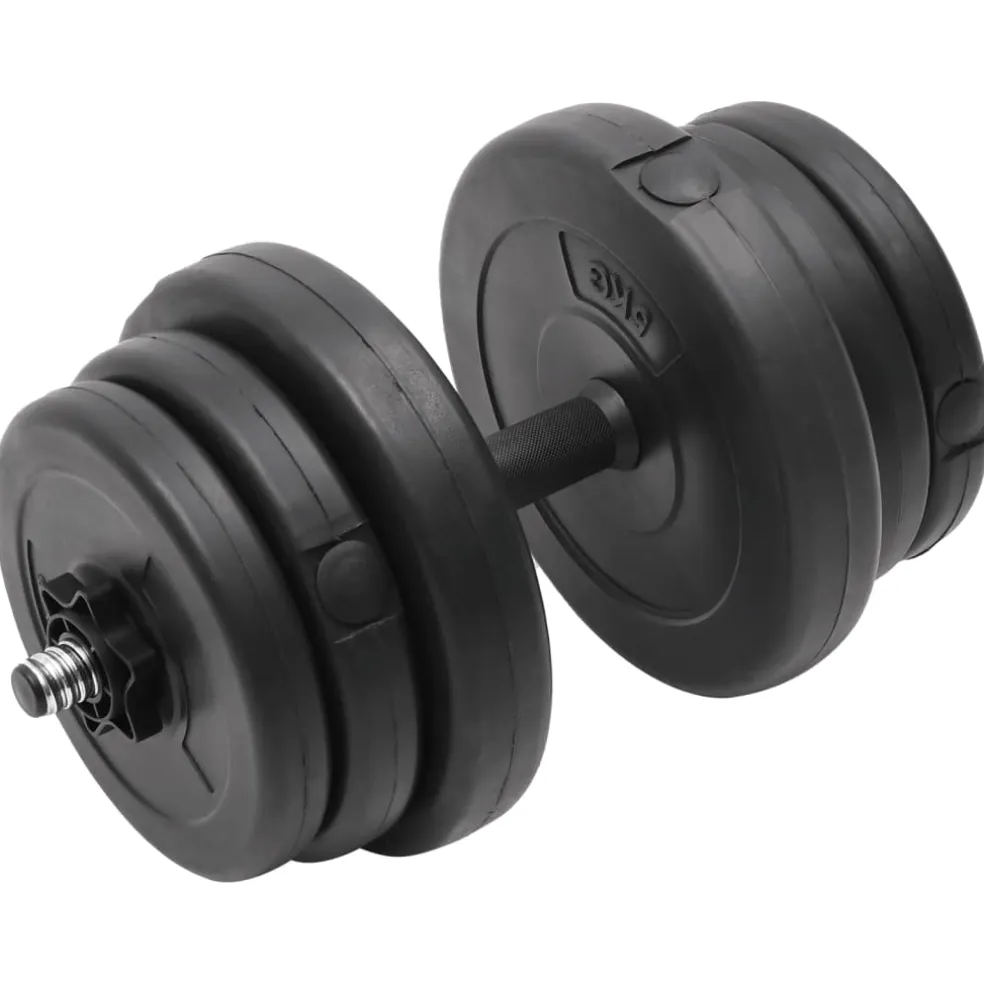 vidaXL Halter met gewichten 40 kg